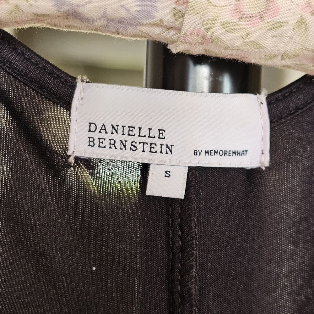 Danielle Bernstein X WeWoreWhat Black Ruched O-ring Cutout Mini Dress - Picture 5 of 7
